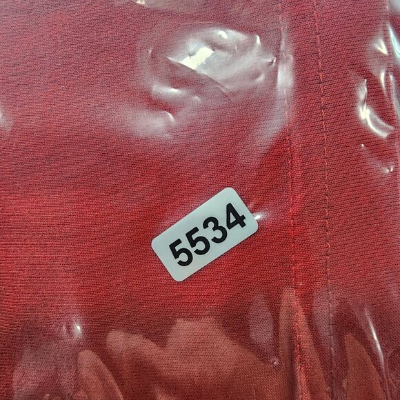 Men's Red Nike Dri-Fit Shirt Short Sleeve Crew Neck Size L - Picture 9 of 9